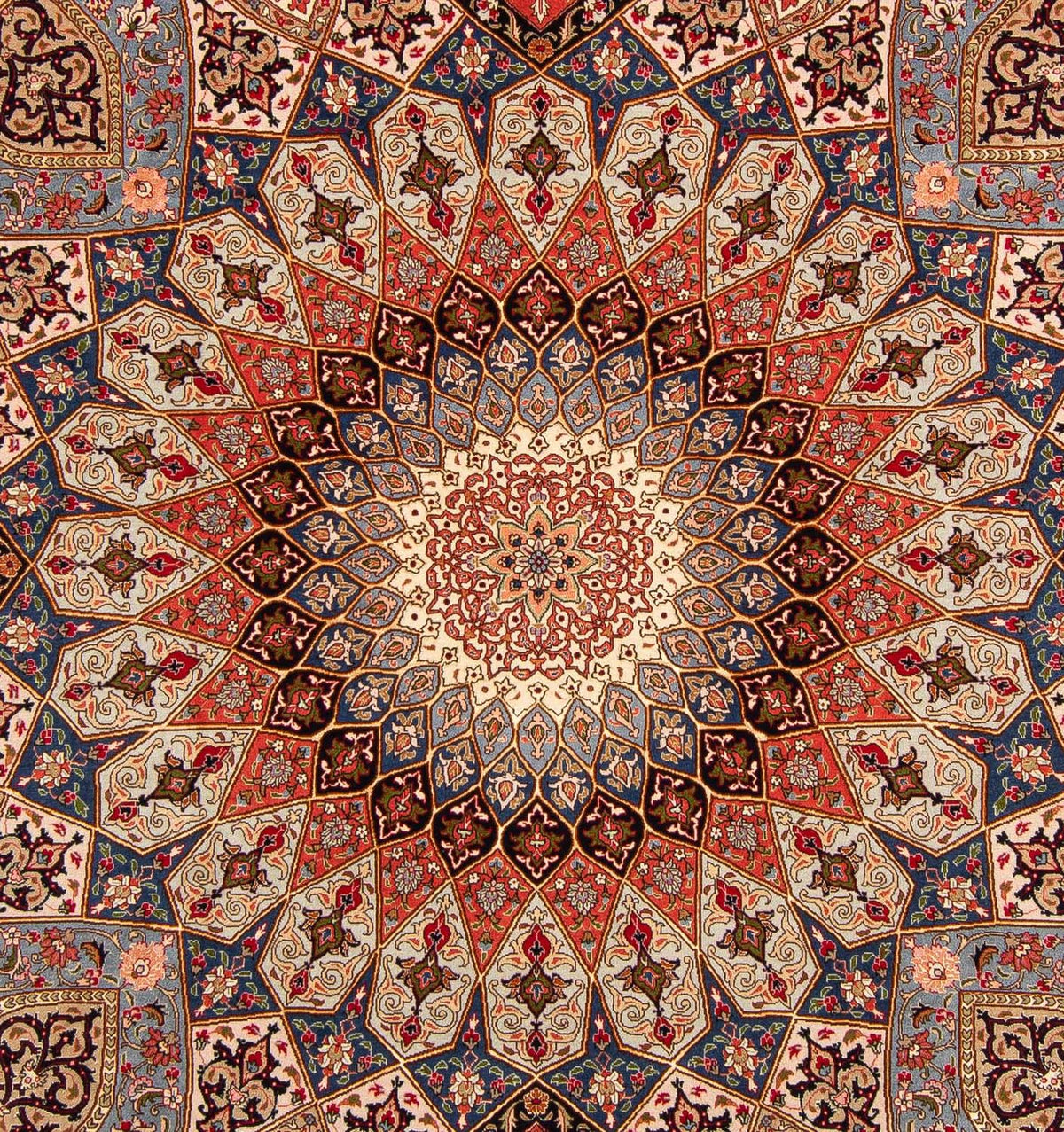 Persisk tæppe - Tabriz - Royal - 252 x 205 cm - flerfarvet