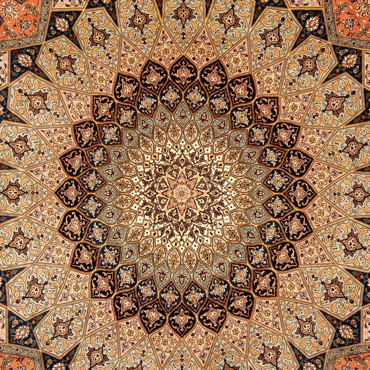Persisk tæppe - Tabriz - Royal - 363 x 254 cm - flerfarvet