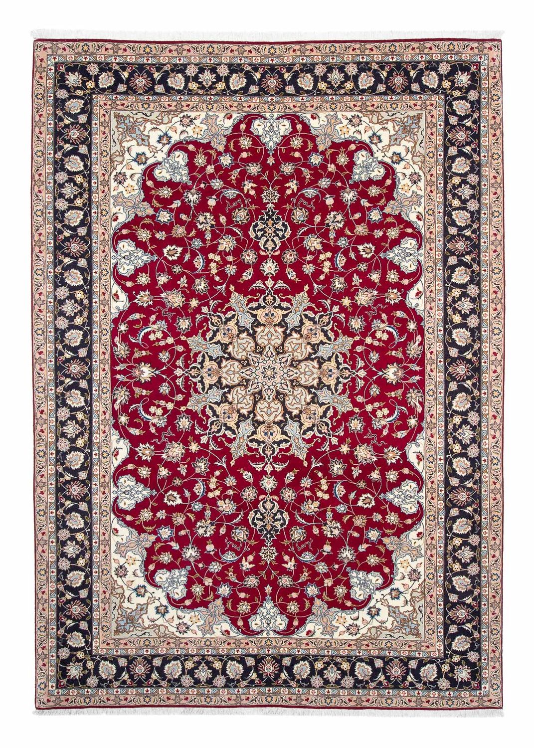 Persisk tæppe - Tabriz - Royal - 305 x 204 cm - mørkerød