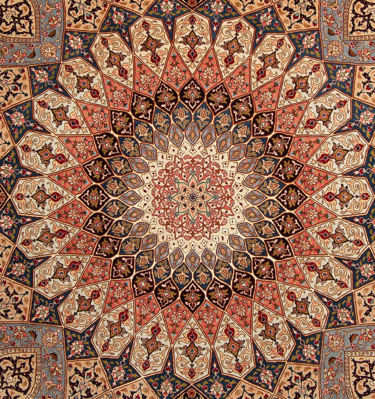 Persisk tæppe - Tabriz - Royal - 258 x 205 cm - lys brun