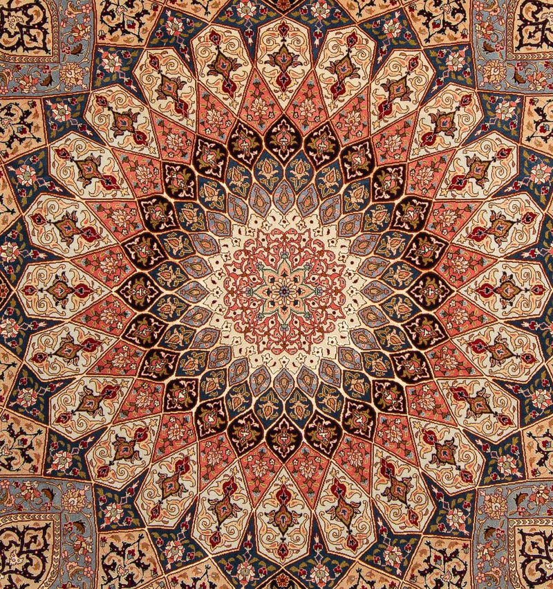 Persisk tæppe - Tabriz - Royal - 258 x 205 cm - lys brun