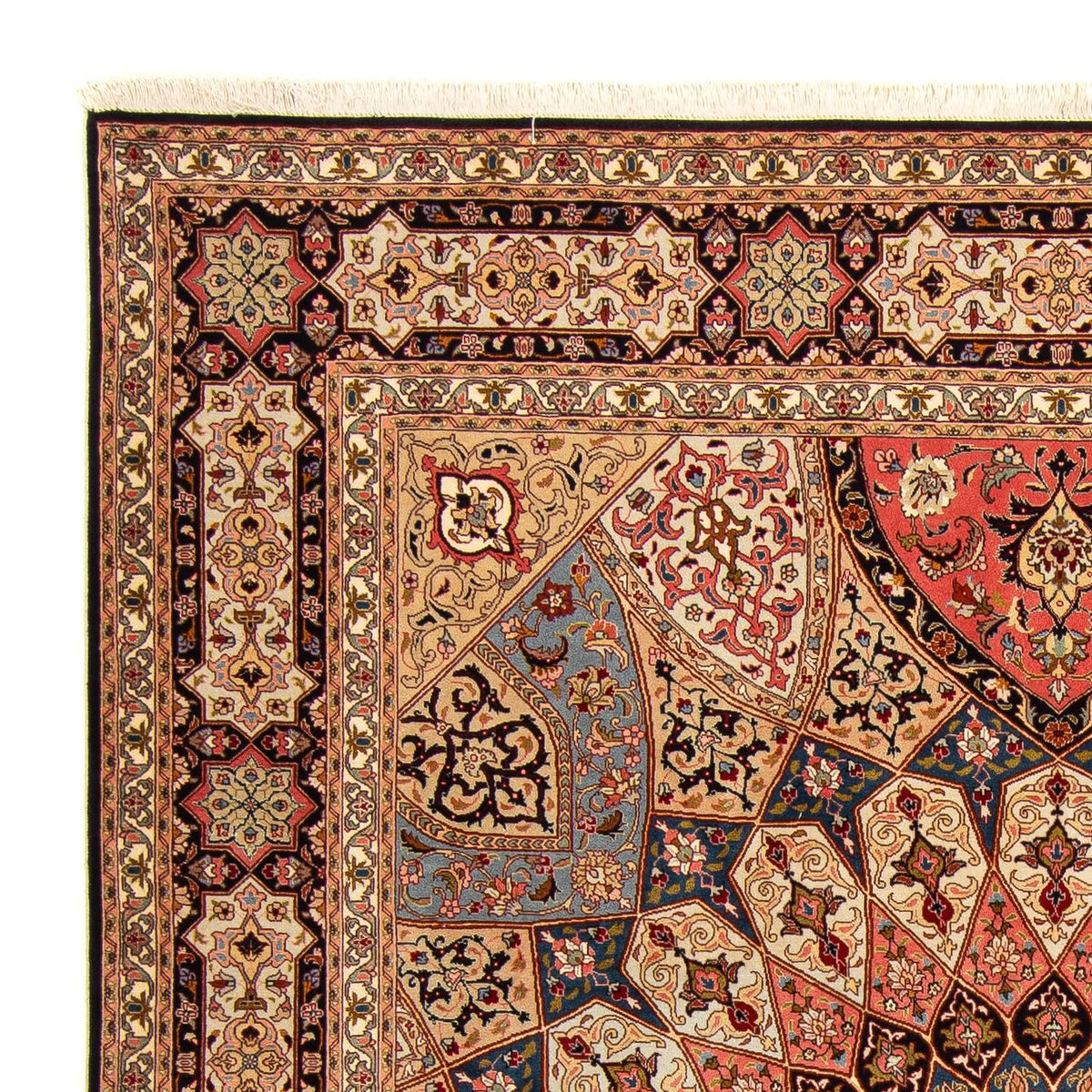 Persisk tæppe - Tabriz - Royal - 258 x 205 cm - lys brun