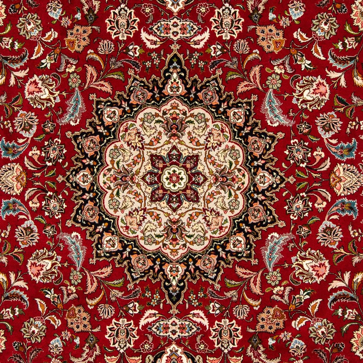 Persisk tæppe - Tabriz - Royal - 316 x 206 cm - mørkerød