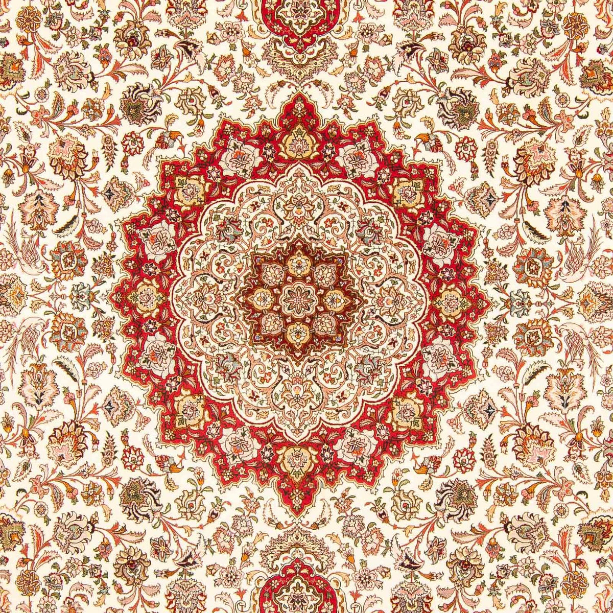 Persisk tæppe - Tabriz - Royal - 411 x 303 cm - rød