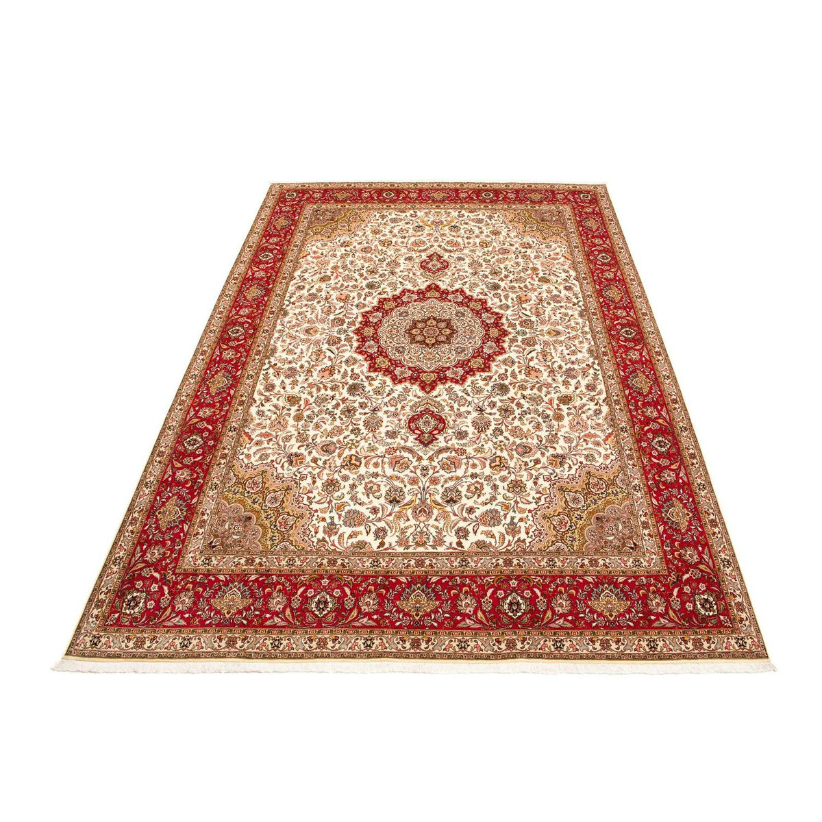 Persisk tæppe - Tabriz - Royal - 411 x 303 cm - rød