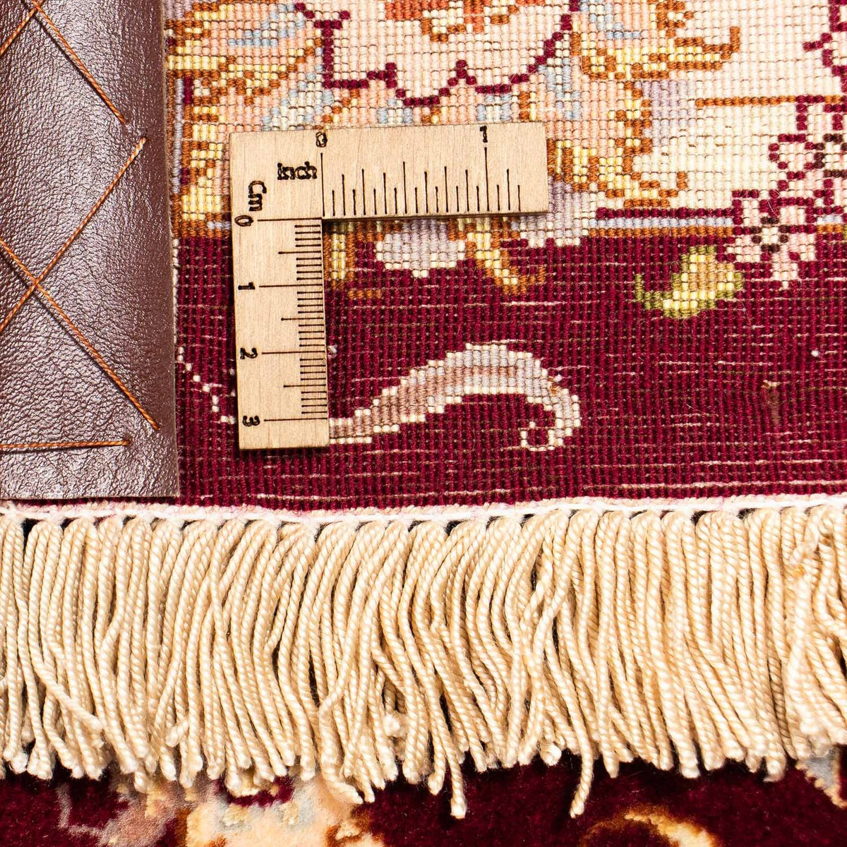 Persisk tæppe - Tabriz - Royal - 405 x 301 cm - mørkerød