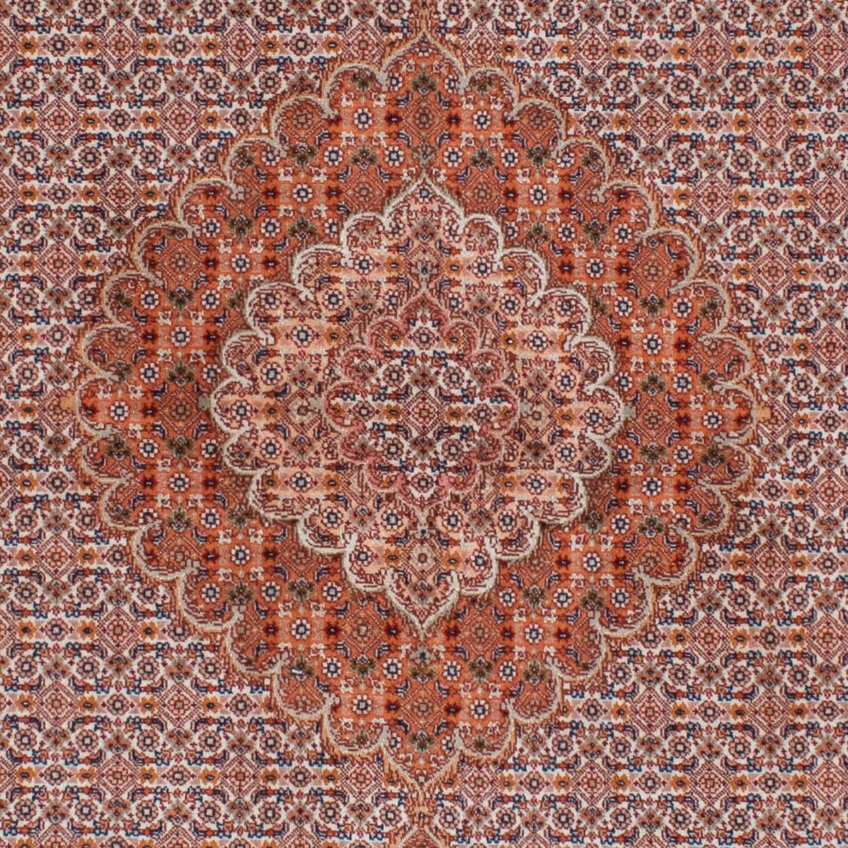 Persisk tæppe - Tabriz - 202 x 150 cm - lysrød