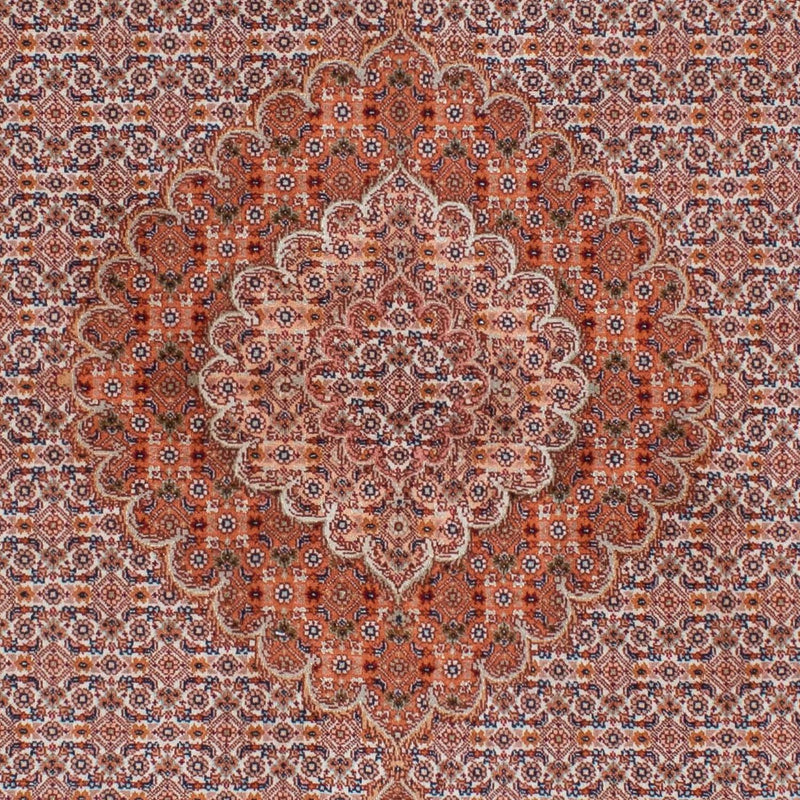 Persisk tæppe - Tabriz - 202 x 150 cm - lysrød