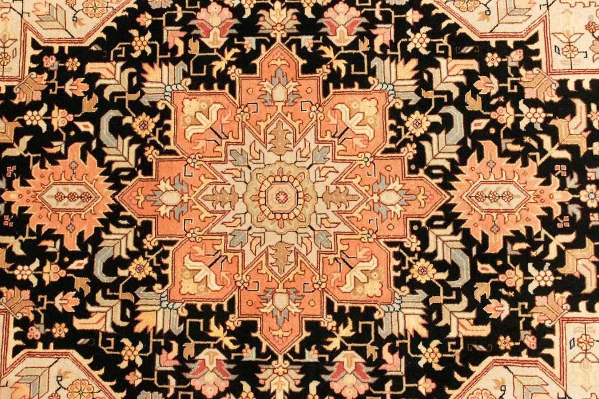 Persisk tæppe - Tabriz - Royal - 153 x 100 cm - mørkeblå