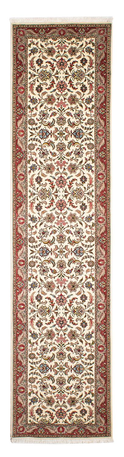 Løber Persisk tæppe - Tabriz - Royal - 298 x 72 cm - beige