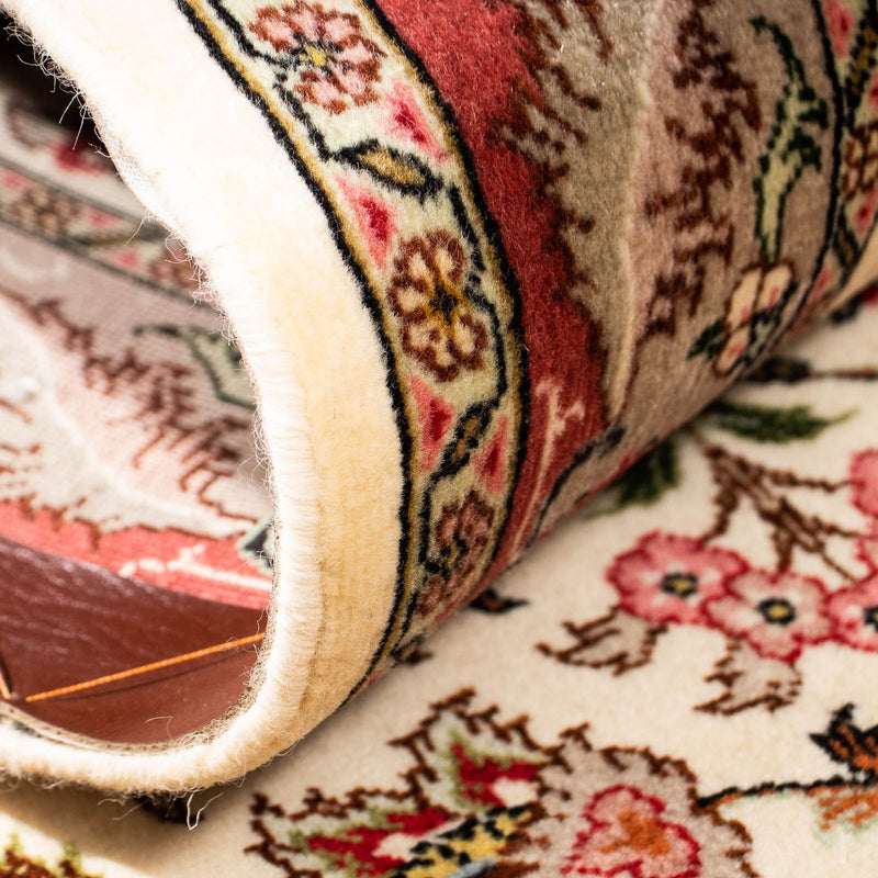 Løber Persisk tæppe - Tabriz - Royal - 298 x 72 cm - beige