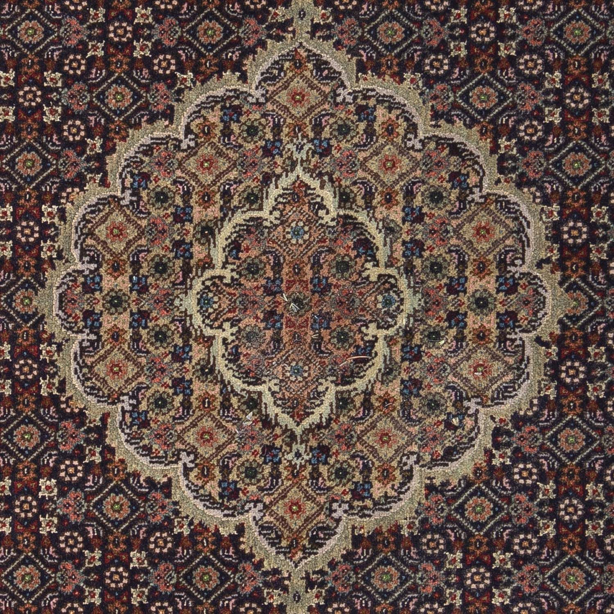 Persisk tæppe - Tabriz - Royal - 88 x 66 cm - mørkeblå