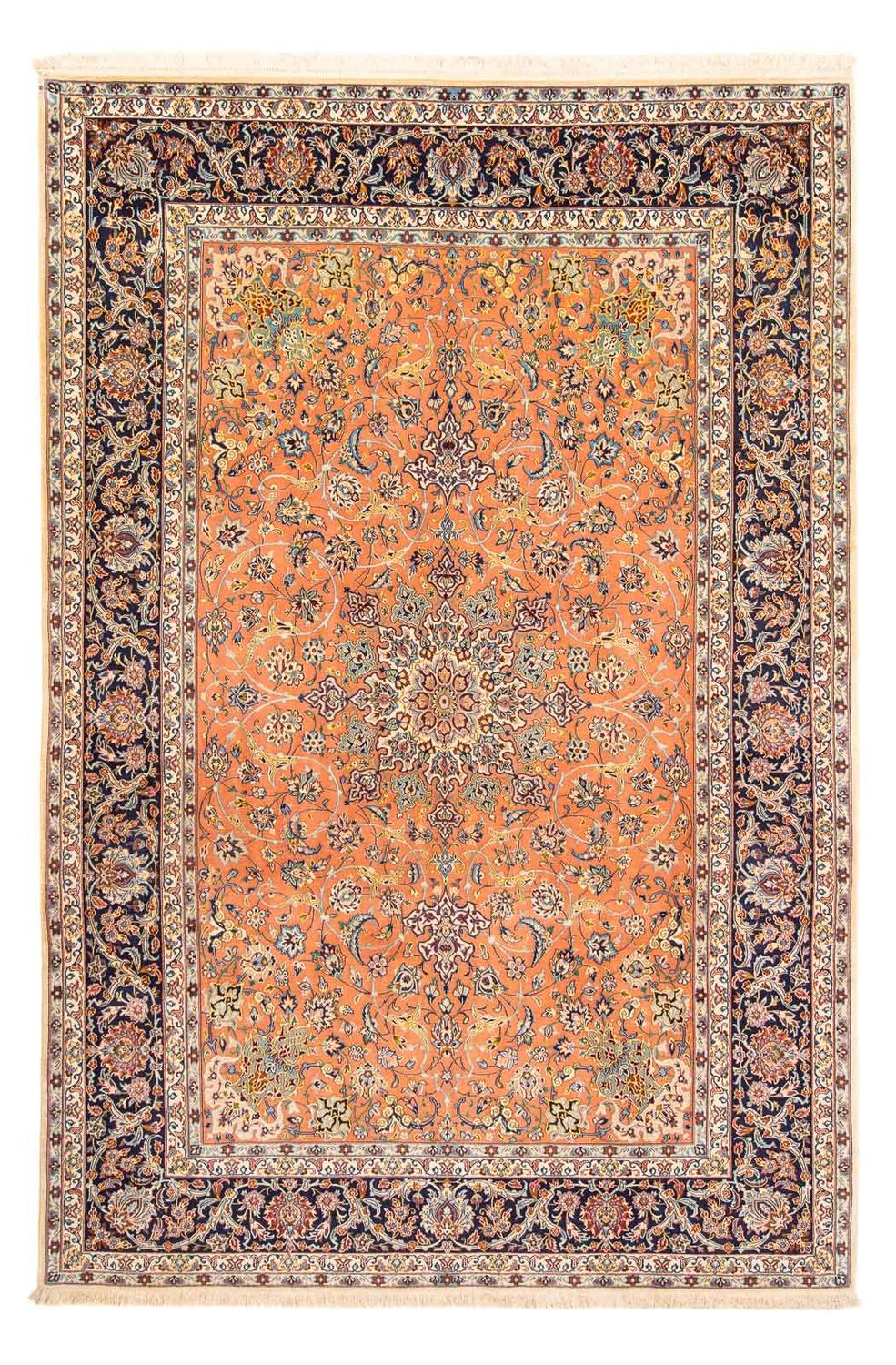 Persisk tæppe - Isfahan - Premium - 302 x 202 cm - brun