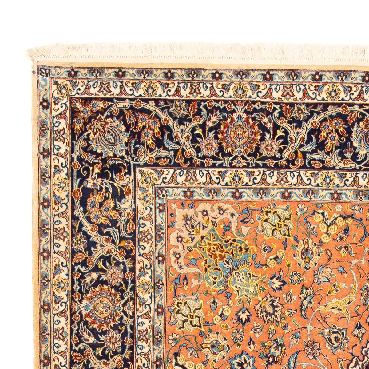 Persisk tæppe - Isfahan - Premium - 302 x 202 cm - brun