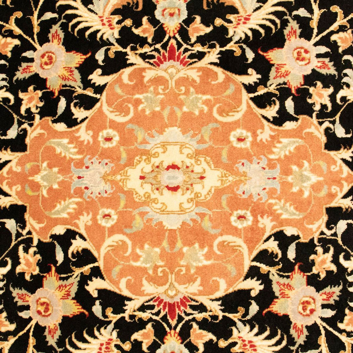 Persisk tæppe - Tabriz - Royal - 150 x 101 cm - sort