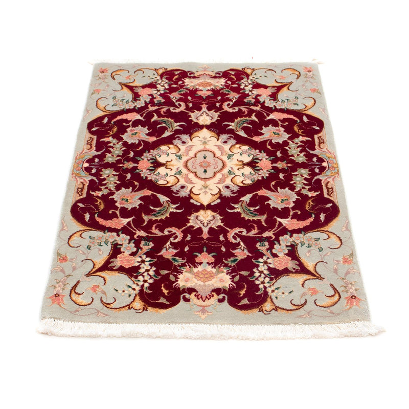 Persisk tæppe - Tabriz - Royal - 96 x 58 cm - mørkerød