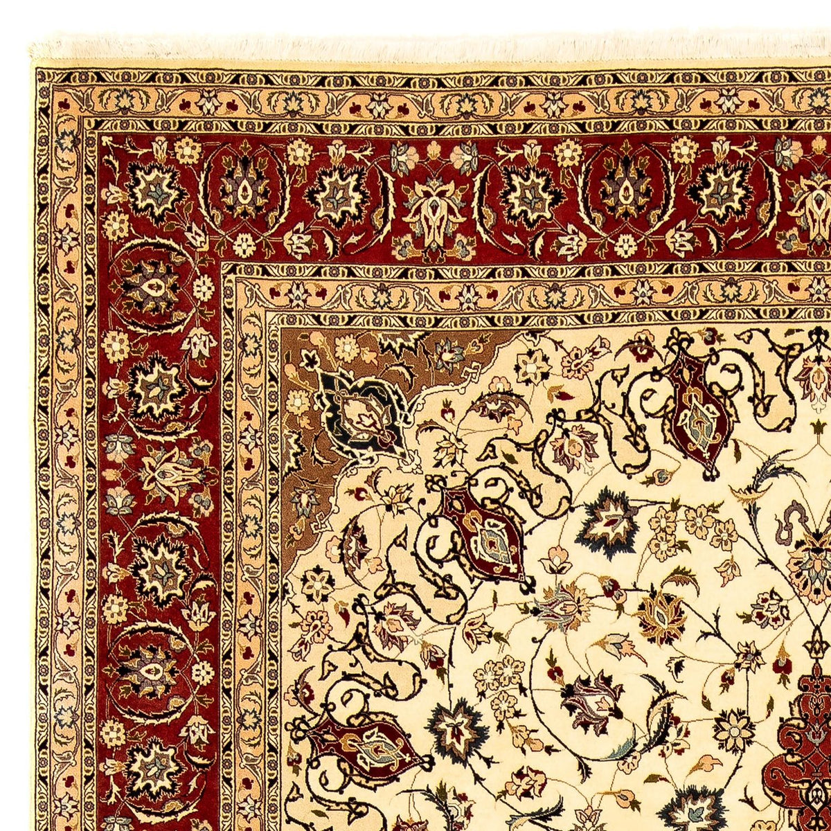 Persisk tæppe - Tabriz - Royal - 340 x 255 cm - beige