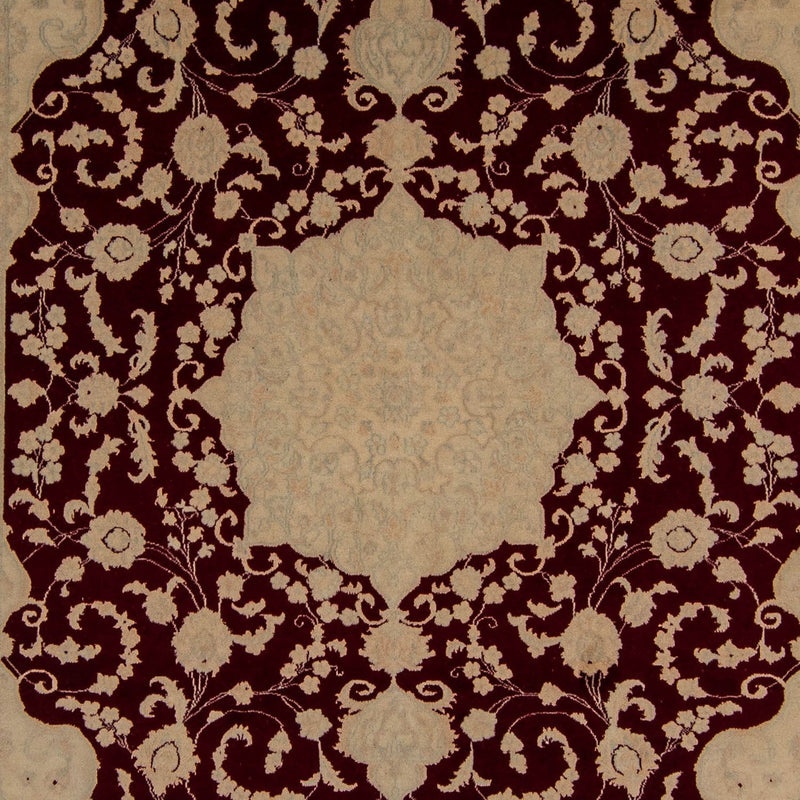 Persisk tæppe - Nain - 328 x 249 cm - mørkerød