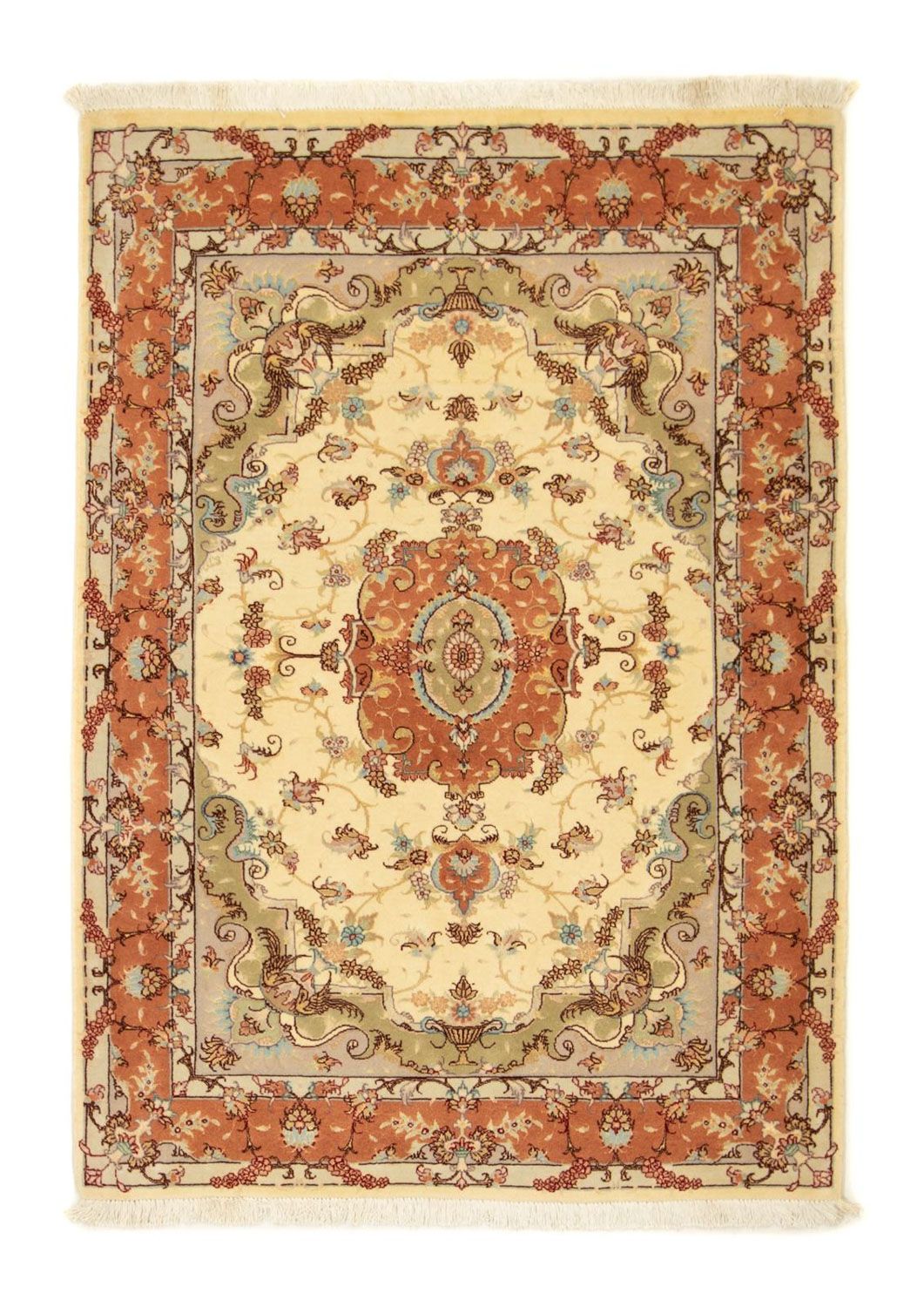 Persisk tæppe - Tabriz - Royal - 143 x 102 cm - beige