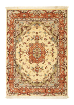 Persisk tæppe - Tabriz - Royal - 143 x 102 cm - beige
