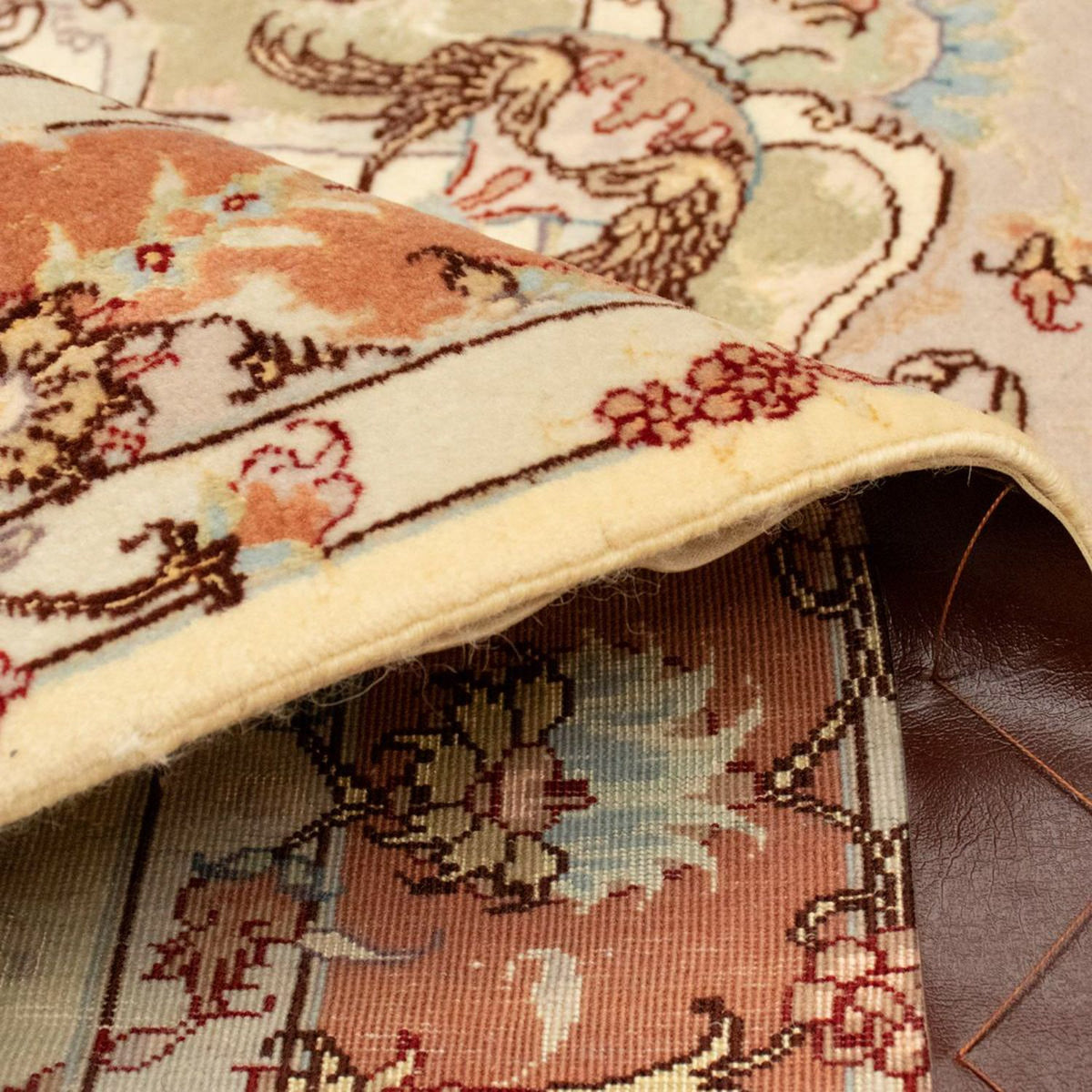 Persisk tæppe - Tabriz - Royal - 143 x 102 cm - beige