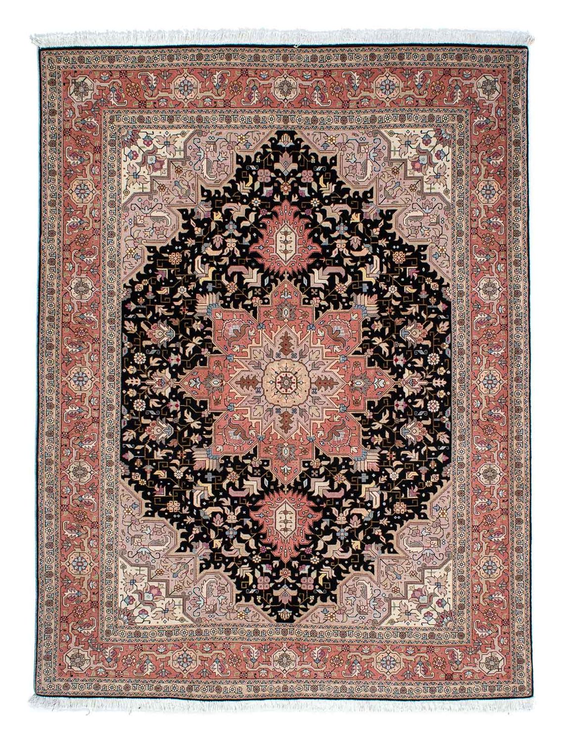 Persisk tæppe - Tabriz - Royal - 196 x 152 cm - mørkeblå