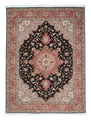 Persisk tæppe - Tabriz - Royal - 196 x 152 cm - mørkeblå