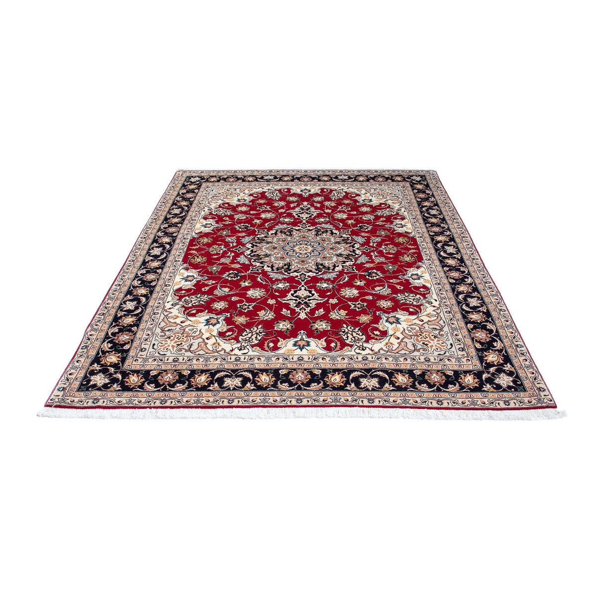 Persisk tæppe - Tabriz - Royal - 202 x 152 cm - rød