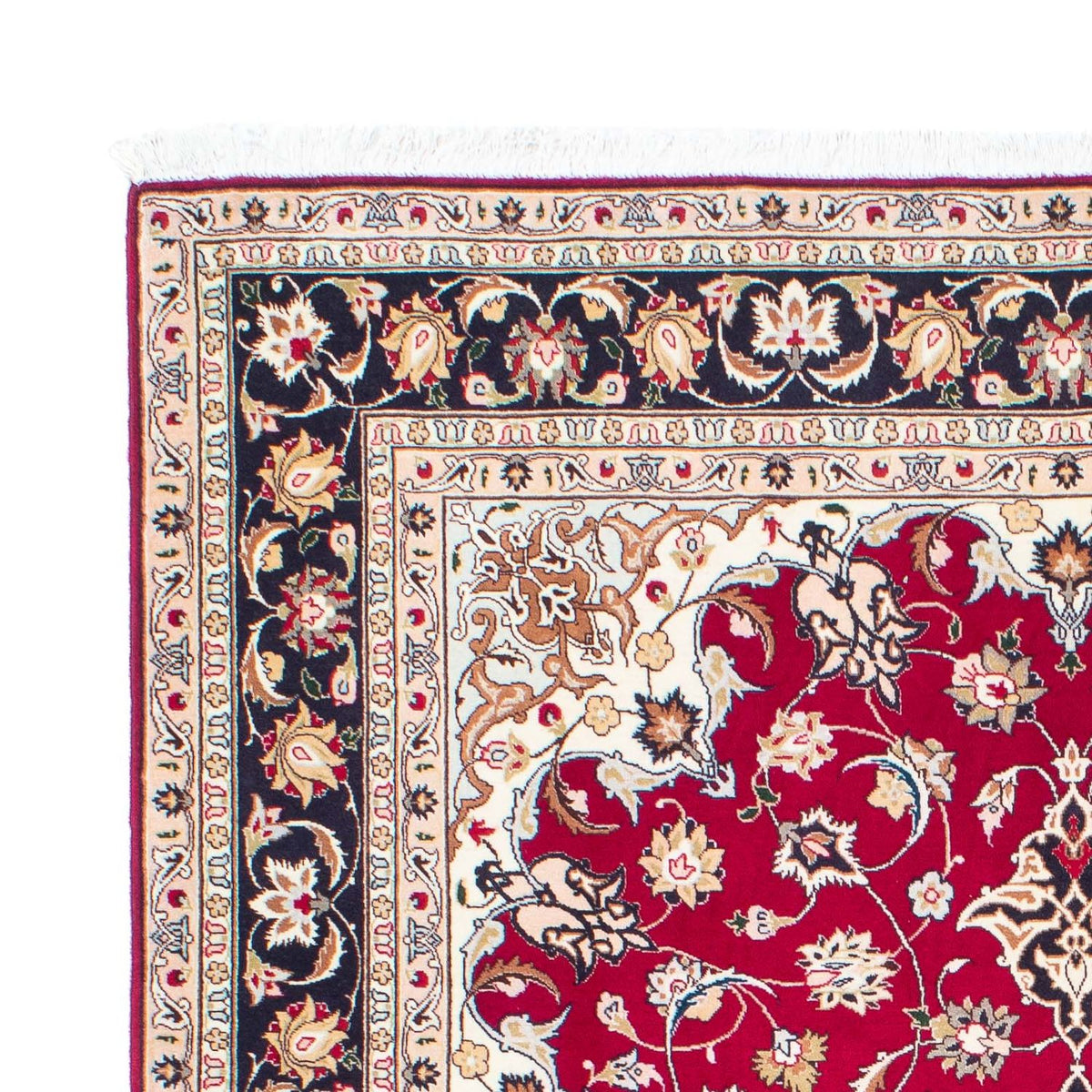 Persisk tæppe - Tabriz - Royal - 200 x 152 cm - rød