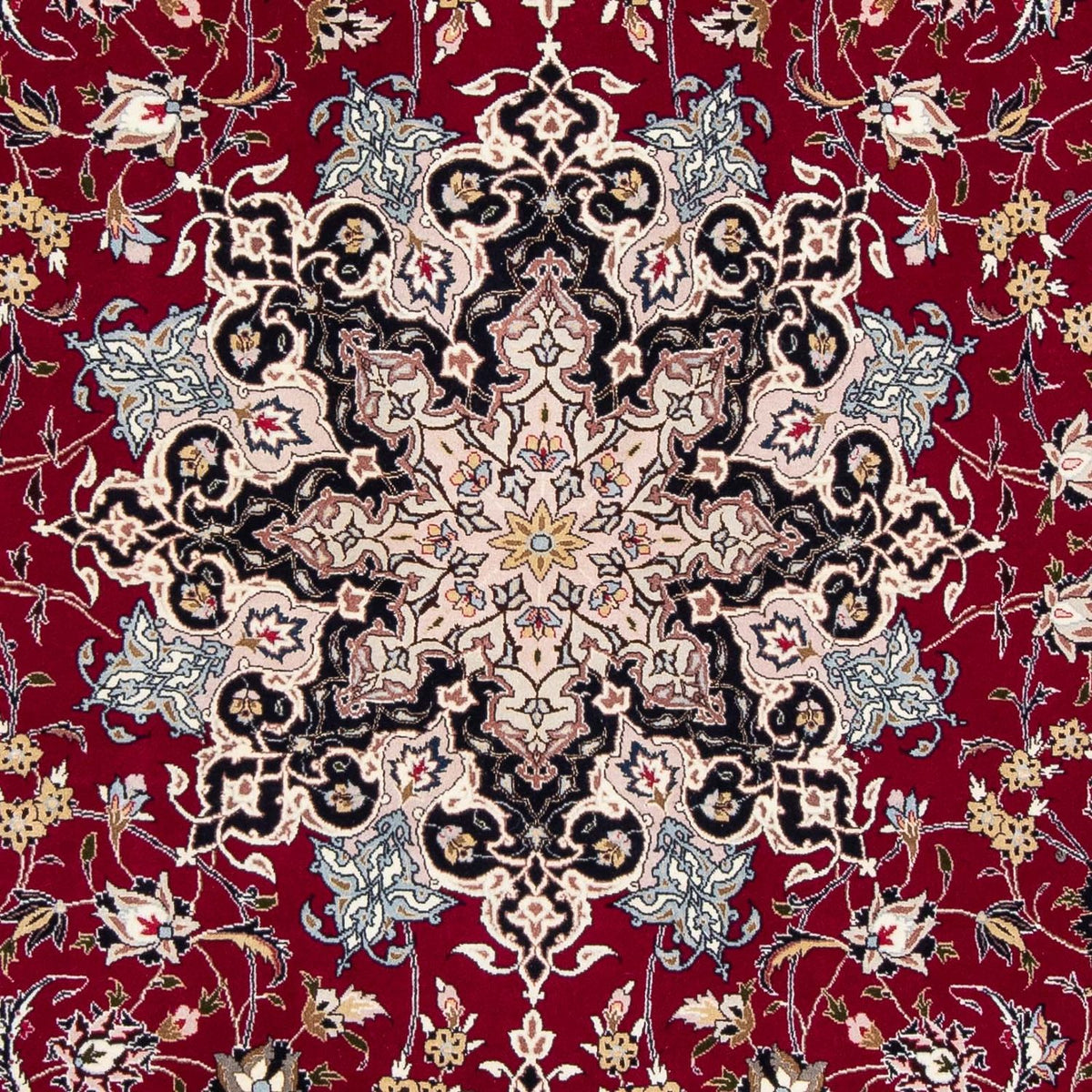 Persisk tæppe - Tabriz - Royal - 318 x 205 cm - mørkerød