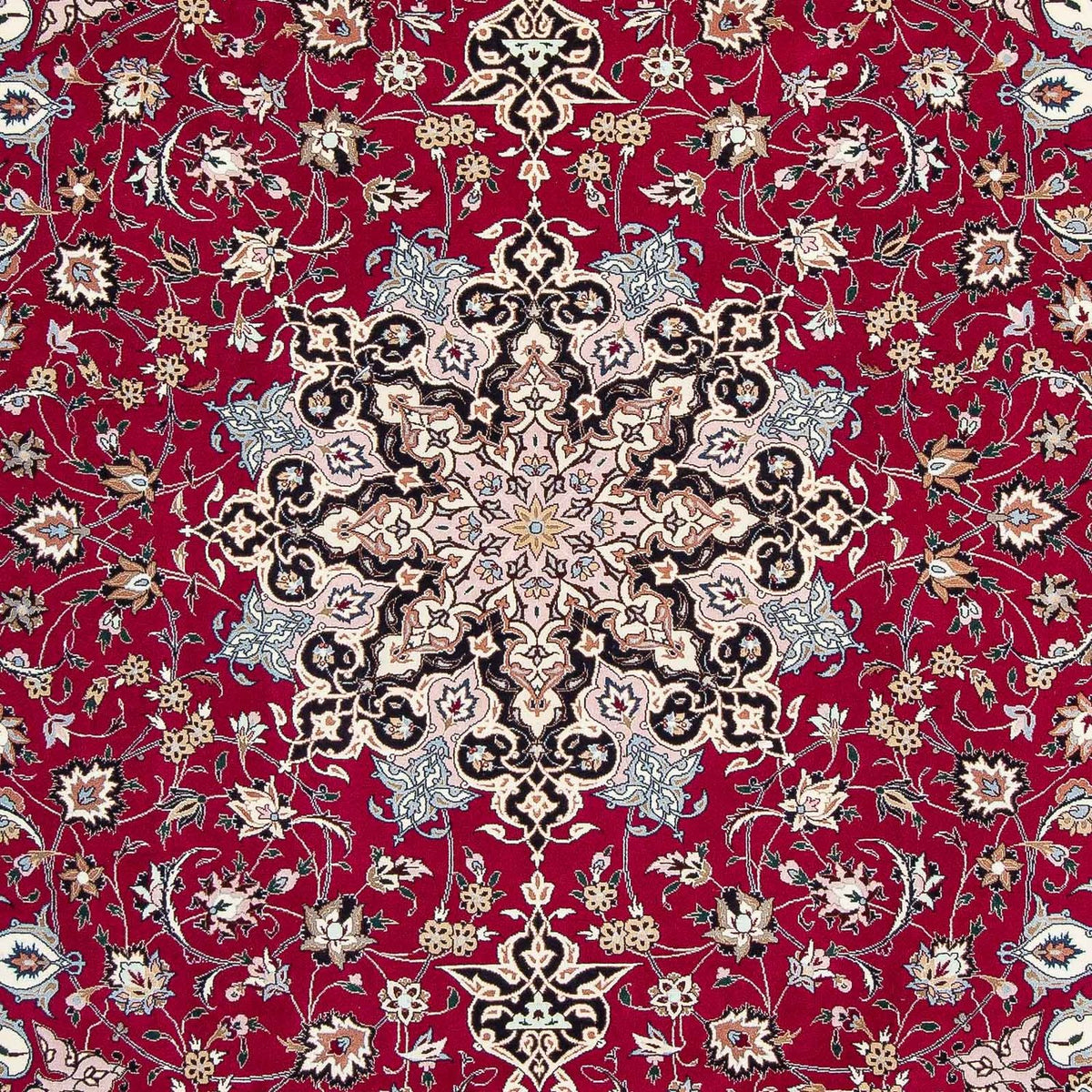 Persisk tæppe - Tabriz - Royal - 316 x 203 cm - mørkerød
