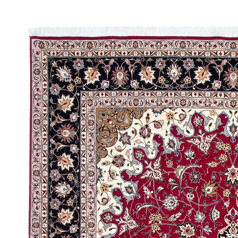 Persisk tæppe - Tabriz - Royal - 316 x 203 cm - mørkerød