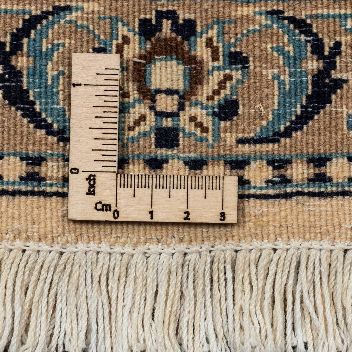 Persisk tæppe - Nain - Royal - 353 x 252 cm - mørk beige
