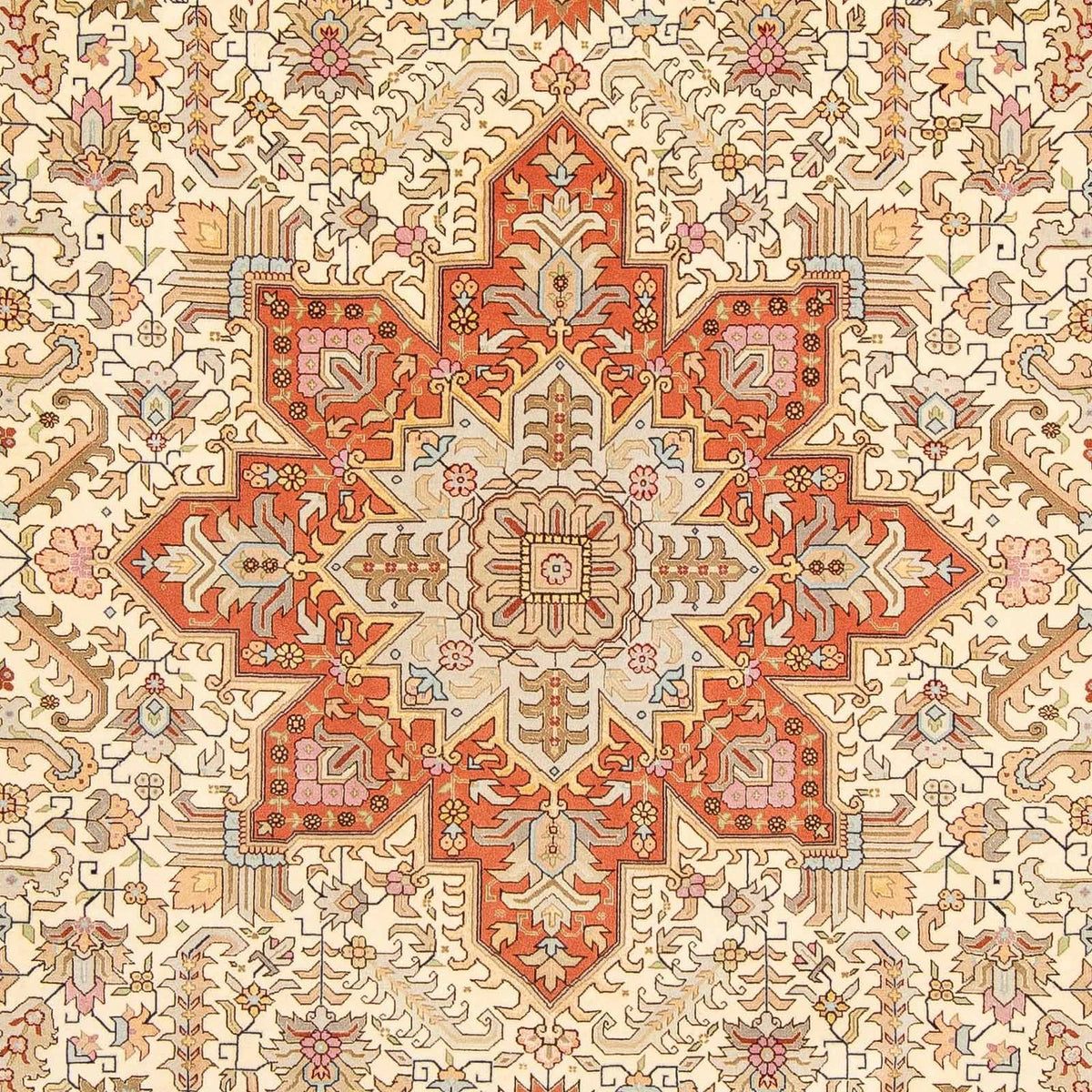 Persisk tæppe - Tabriz - Royal - 300 x 204 cm - beige