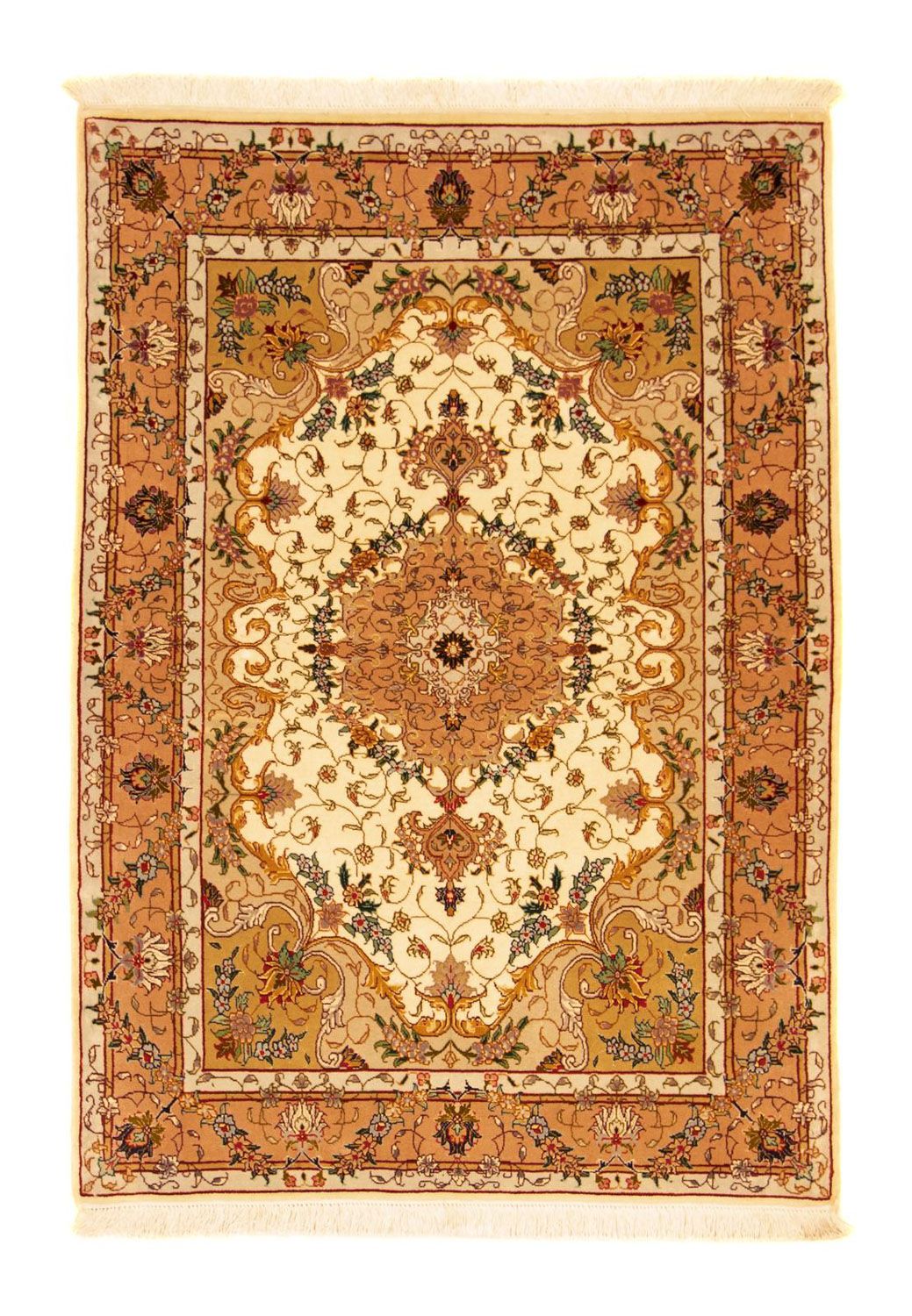 Persisk tæppe - Tabriz - Royal - 150 x 103 cm - beige
