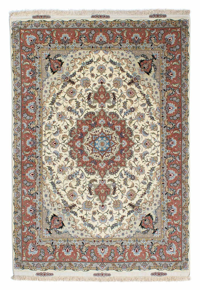 Persisk tæppe - Tabriz - 205 x 150 cm - beige