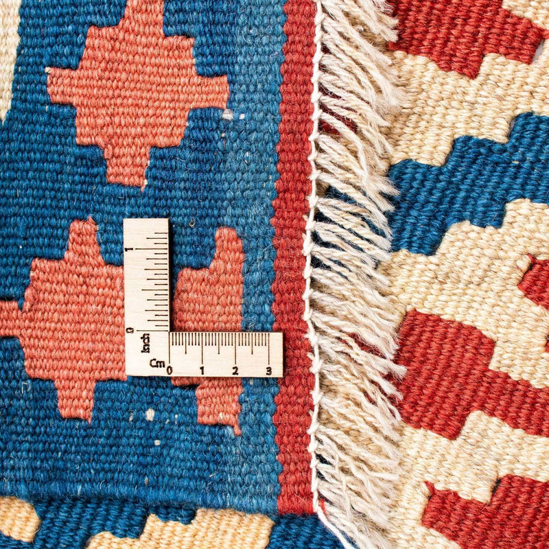 Kelim-tæppe - orientalsk - 170 x 128 cm - blå