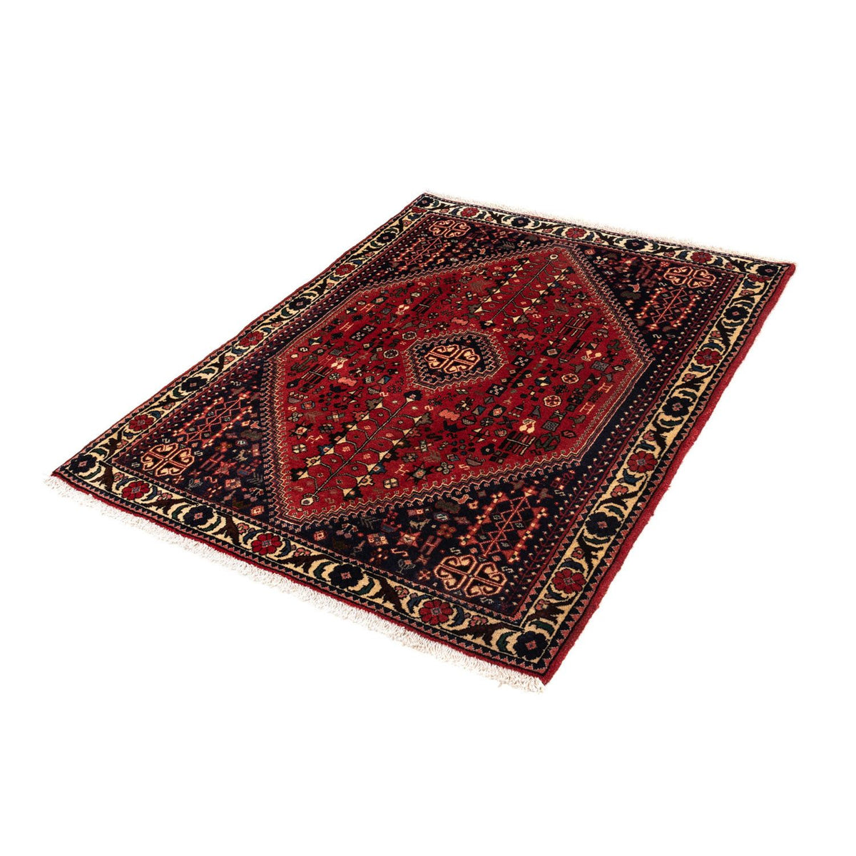 Persisk tæppe - Nomadisk - 135 x 104 cm - mørkeblå