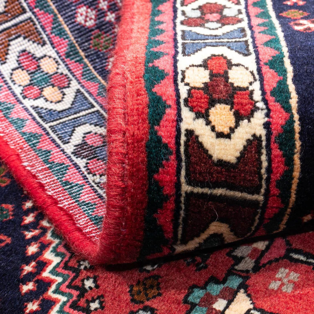 Persisk tæppe - Nomadisk - 153 x 107 cm - mørkeblå