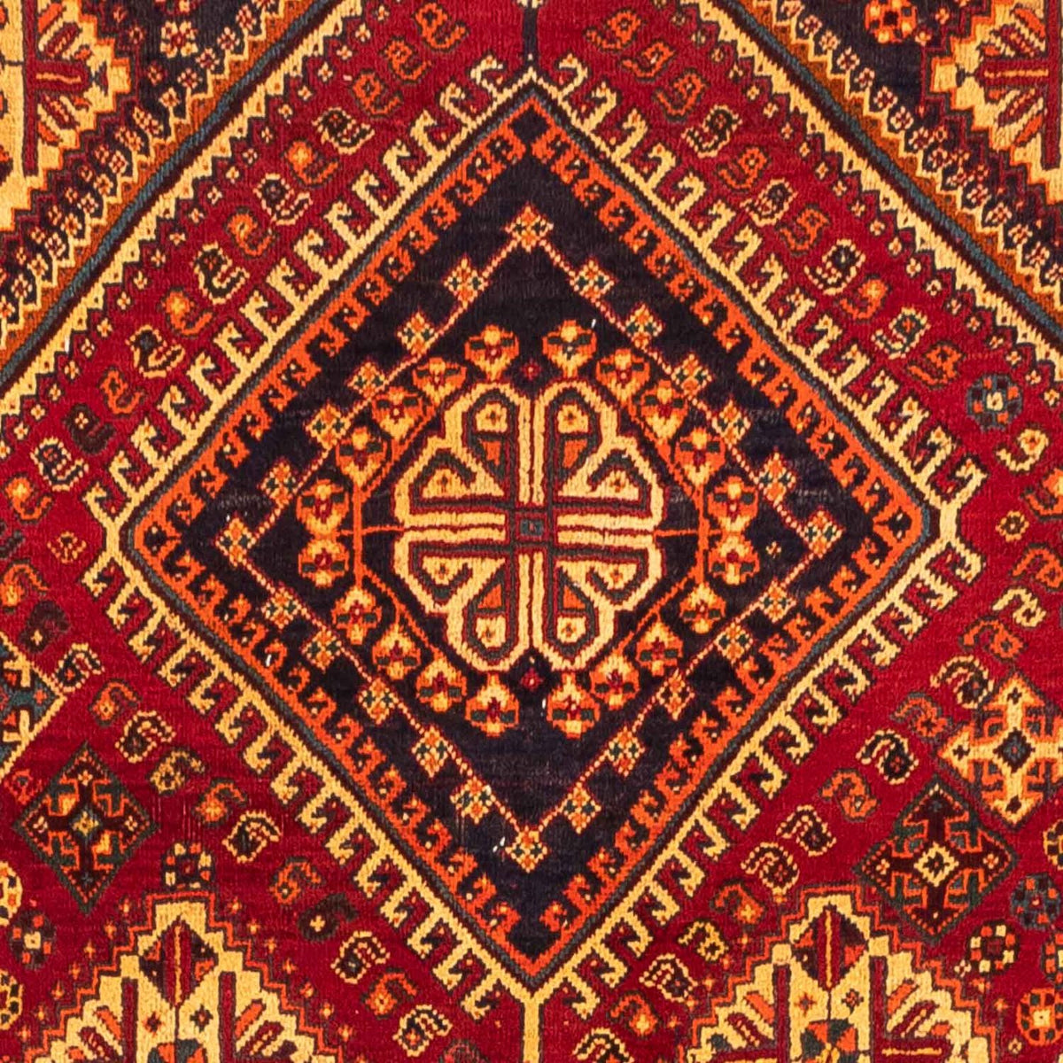 Persisk tæppe - Nomadisk - 271 x 152 cm - mørkerød