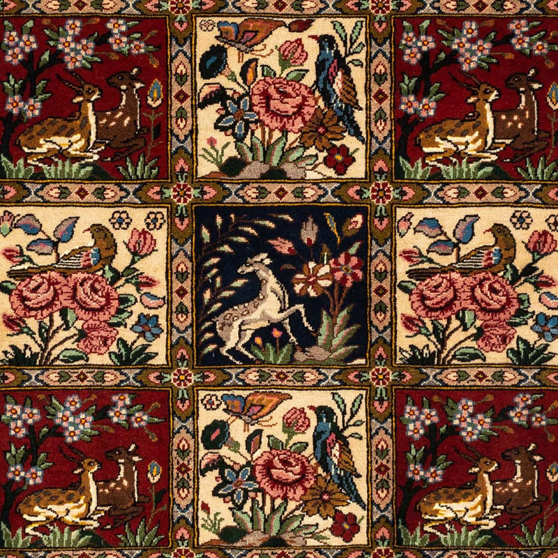 Persisk tæppe - Nomadisk - 148 x 103 cm - mørkerød