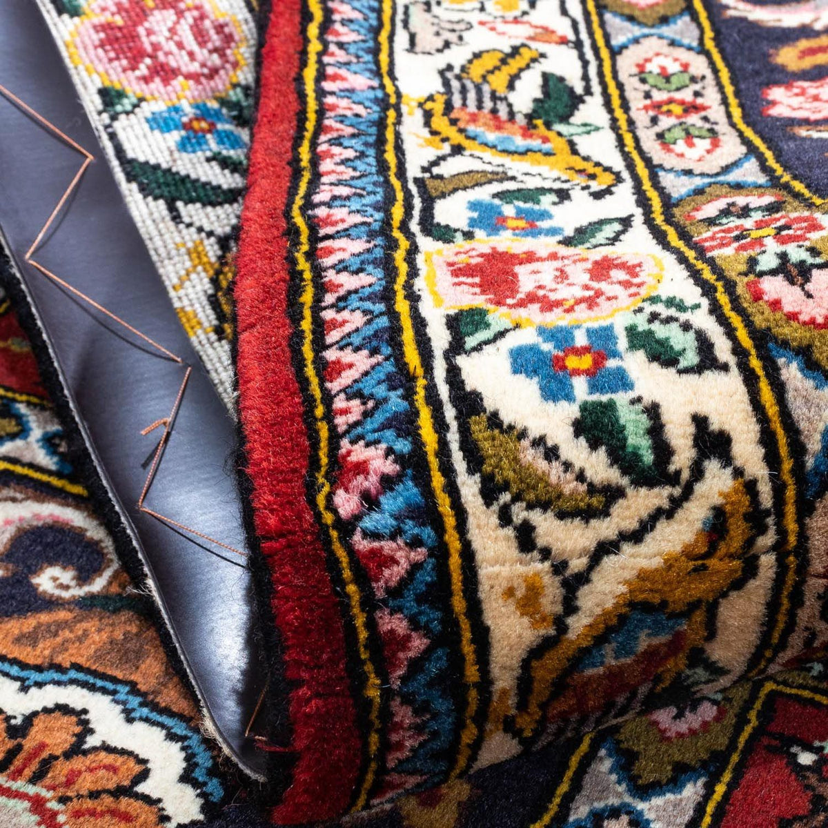 Persisk tæppe - Nomadisk - 148 x 103 cm - mørkerød