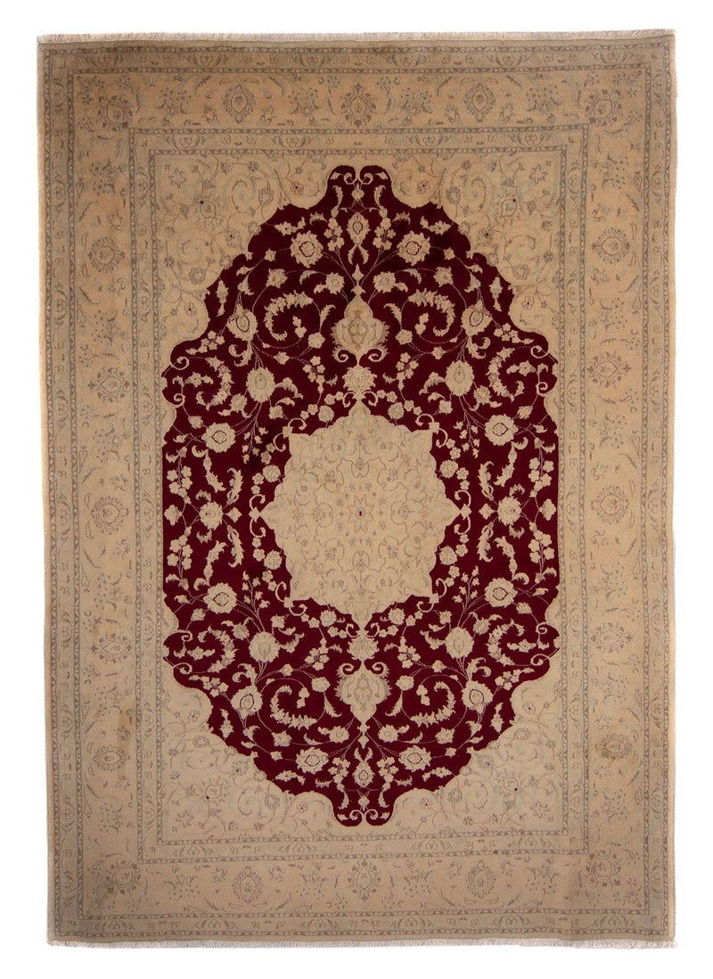 Persisk tæppe - Nain - 337 x 243 cm - lys brun