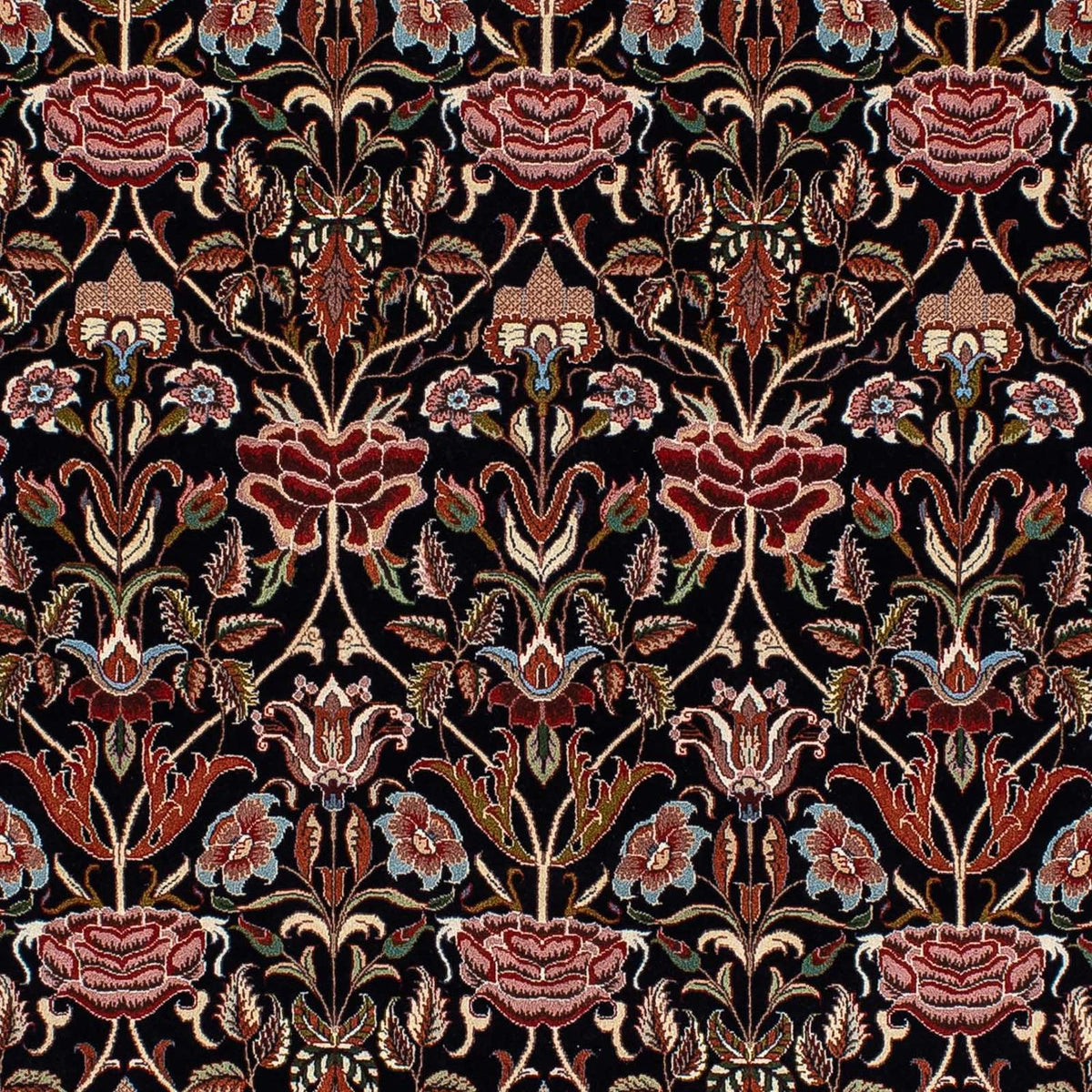 Persisk tæppe - Ghom - 210 x 132 cm - mørkeblå
