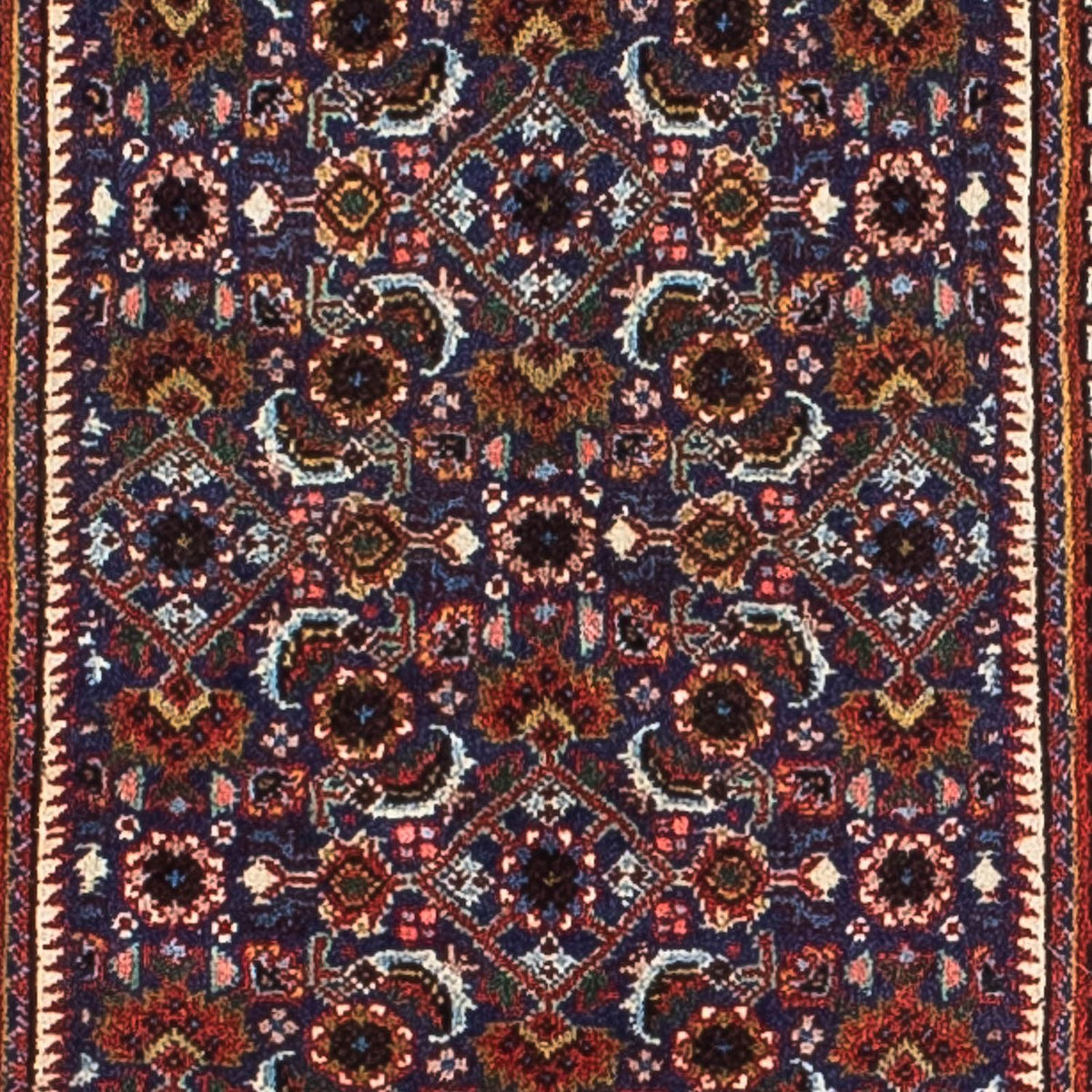 Persisk tæppe - Bijar - 197 x 133 cm - flerfarvet