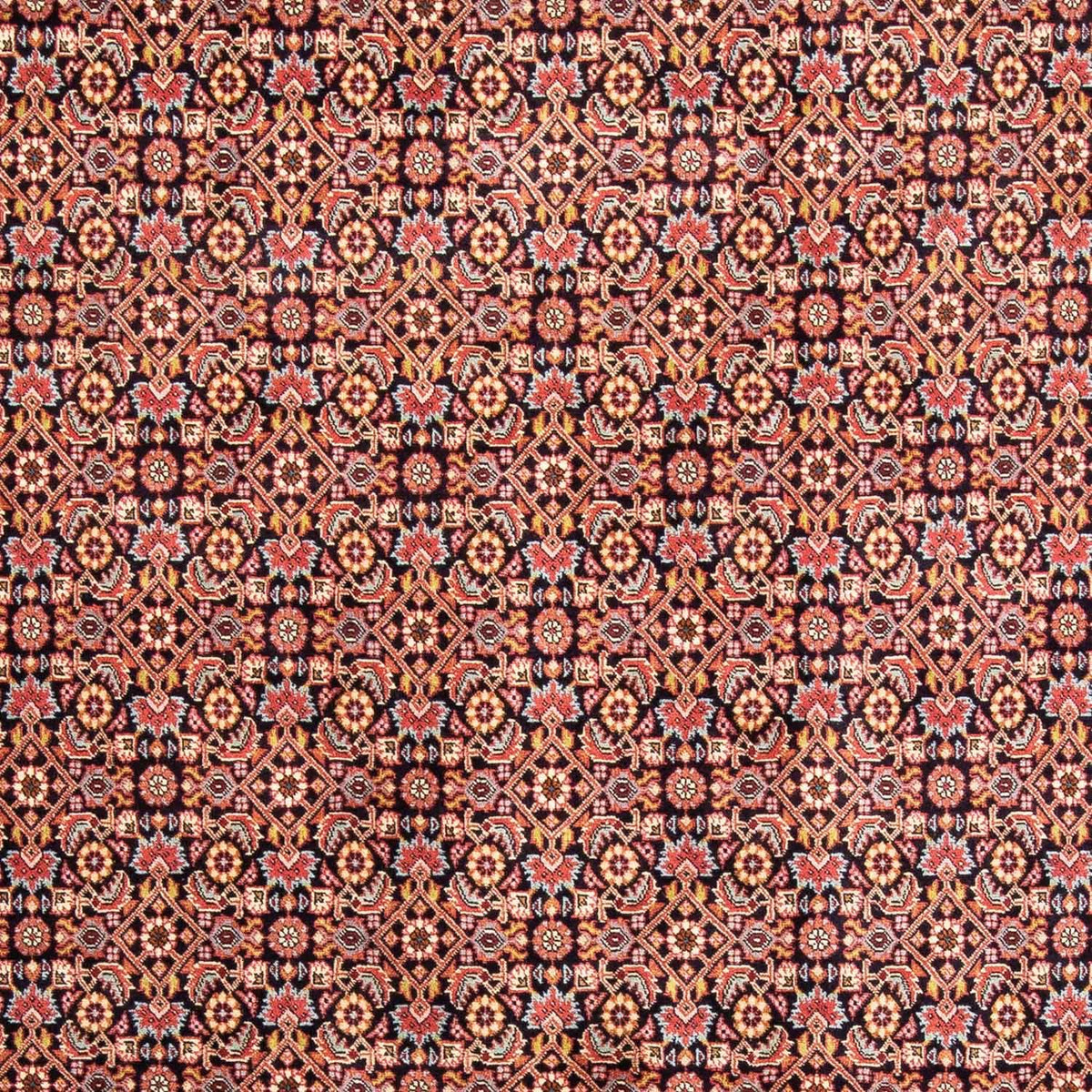 Persisk tæppe - Bijar - 297 x 202 cm - lysrød