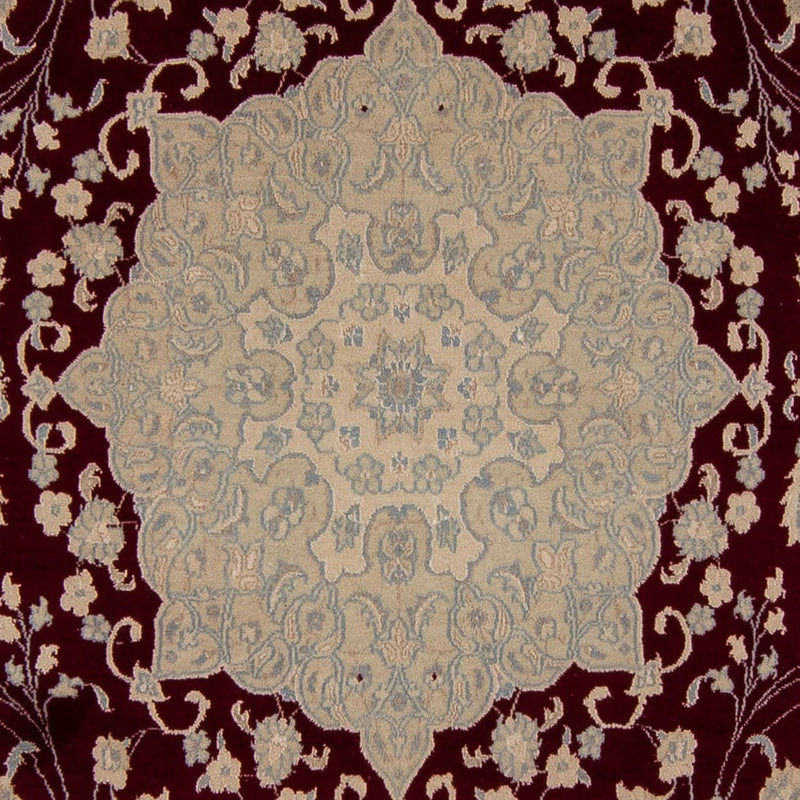 Persisk tæppe - Nain - 341 x 248 cm - mørkerød