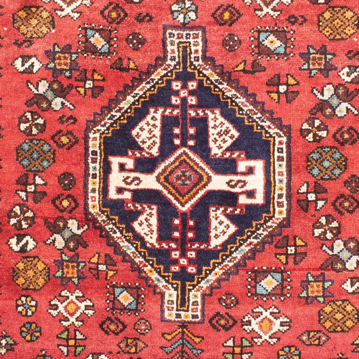 Persisk tæppe - Nomadisk - 162 x 112 cm - mørkerød