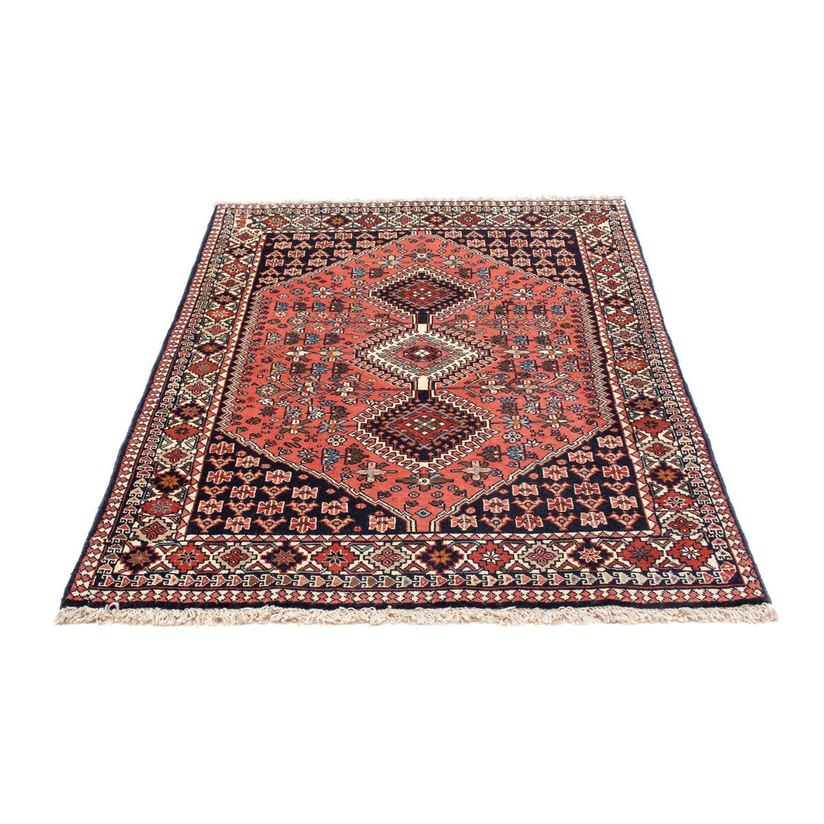 Persisk tæppe - Nomadisk - 148 x 103 cm - mørkeblå