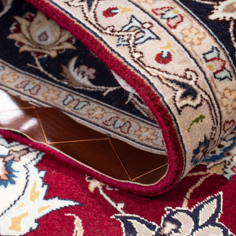 Persisk tæppe - Tabriz - Royal - 195 x 153 cm - mørkerød